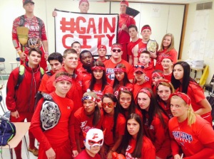#TBT last year's junior class gets ready for the Pep Rally and wins the spirit stick.